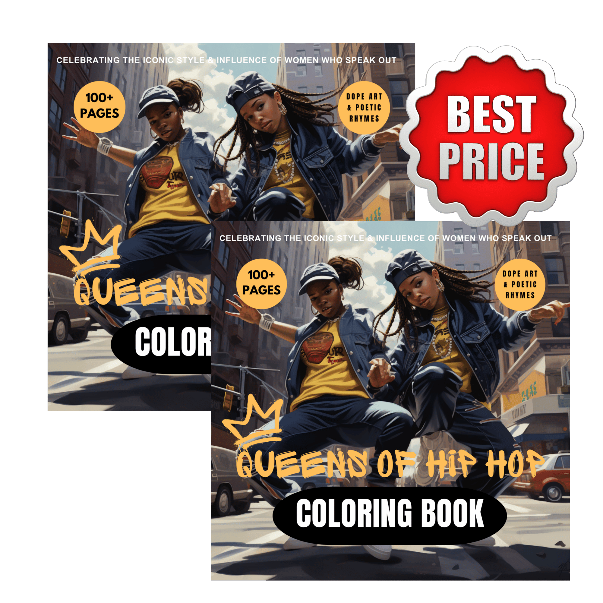 Queens of HIP HOP Coloring Book - Best Price Bundle — click to order